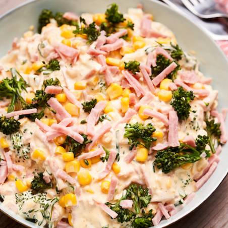 Salade de broccoli et jambon