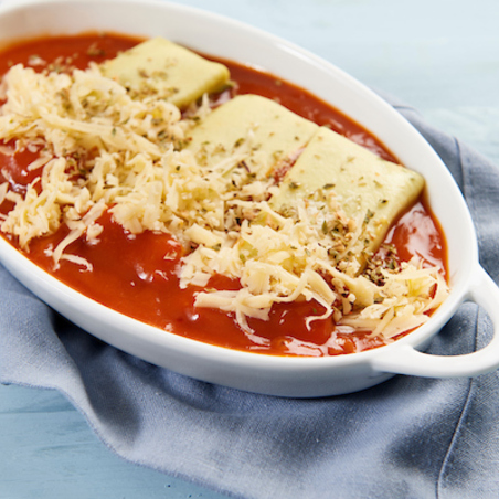 Cannelloni met kalfsgehakt en tomatensaus