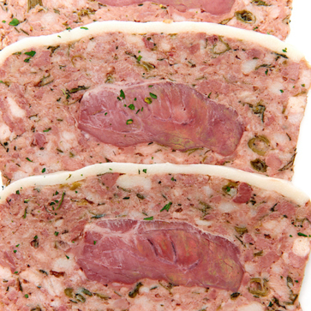 Terrine van varkenswangen