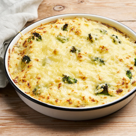 Ovenschotel met gehakt en broccoli