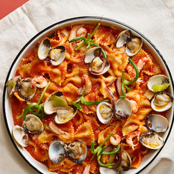 Spicy Vongole met Rivierkreeft